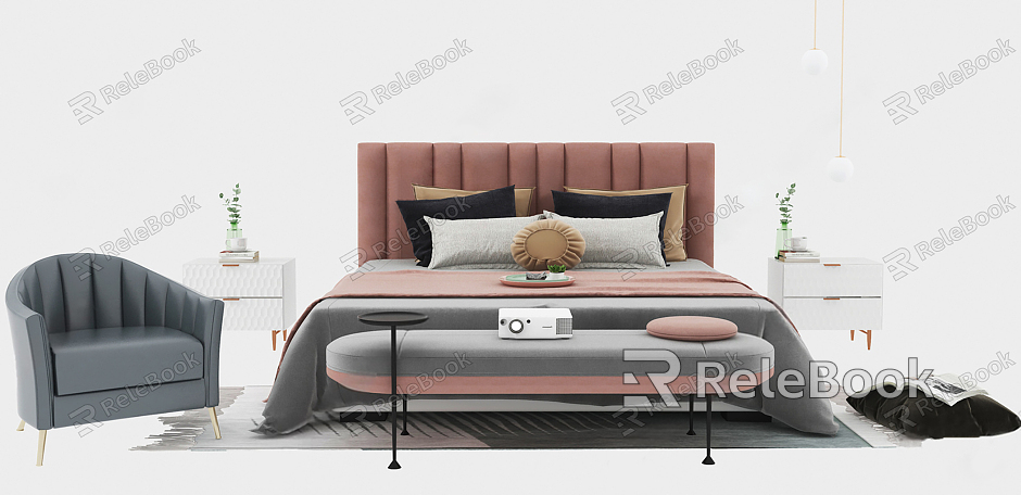 Modern Double Bed model