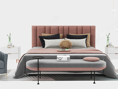 Modern Double Bed model