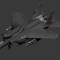 Gray Military Fighter Jet With Tail Number 51 And Mounted Weapons