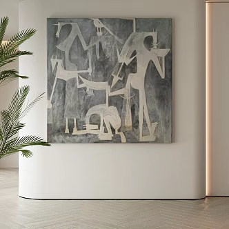 modern decorative painting 3d model