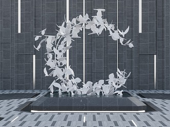 Modern Urban Sculpture 3d model