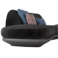Comfortable Gray Sectional Sofa With Colorful Throw Pillows Cozy Blanket And L Shaped Design
