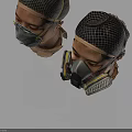 Breathable Mesh Caps With Respirator Masks For Protective Safety Wear Design