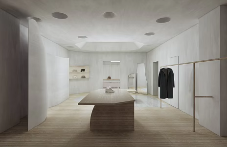 Postmodern Clothing Store 3d model