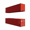 Container 40-foot Freight Container Tiantai Tex Shipping 3d model