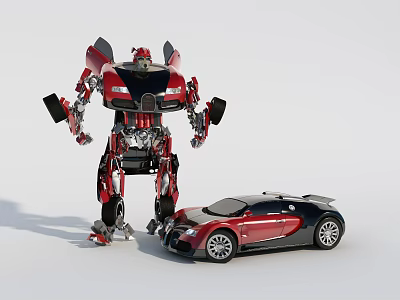 Modern Transformers Bugatti Veyron 3d model Modern Transformers Bugatti Veyron 3d model