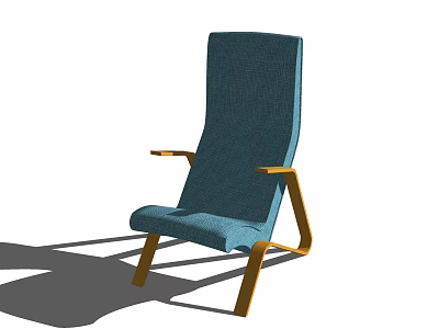 Modern leisure chair advanced seat 3d model
