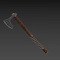 Viking Axe Tomahawk Axe Weapon Cold Weapon Ancient Weapon Giant Axe Game Equipment 3d model