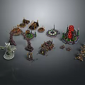 Elaborate Future Architecture Models Featuring Unique Tower Designs And Creative Geometric Structures