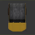 CAT 797 Yellow Mining Dump Truck With Large Tires And Open Dump Bed For Heavy Duty Operations