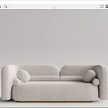 Modern Multiplayer Sofa Double Sofa 3d model