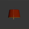 Elegant Red Traditional Hat Featuring Yellow Trim And Hanging Tassel Detail Design