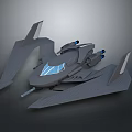 Modern Spaceship Spacecraft 3d model