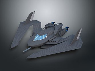 Modern Spaceship Spacecraft 3d model