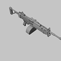 Futuristic GOLIATH Gun Design With Black White Yellow Accents Scope And Grip