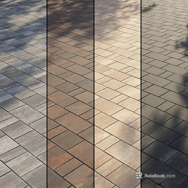 Various Wooden Flooring Styles With Different Colors And Classic Herringbone Patterns 3d model