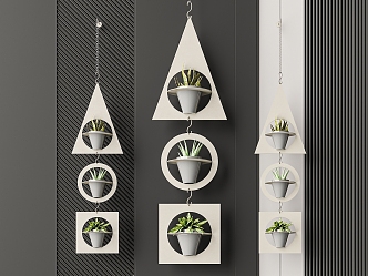 Modern wall decoration pendant 3d model