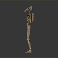 Robot Assistant Small Robot Butler Robot Butler Figure Game Figure 3d model