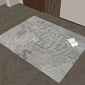 Modern Square Carpet Fabric Carpet Plush Carpet 3d model
