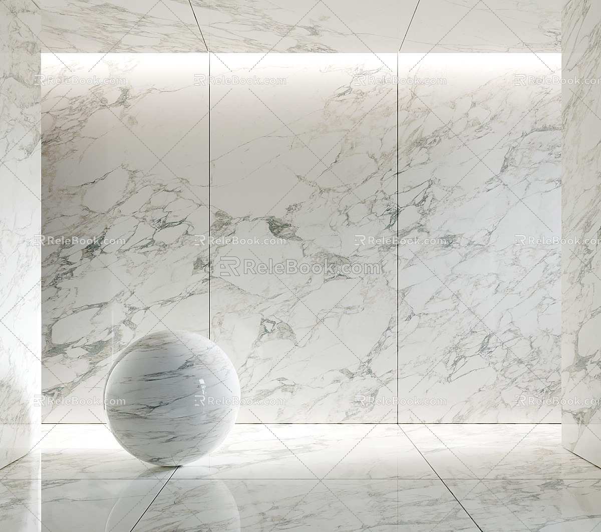 Rock Slab Marble Marble Wall 3d model