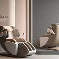Designer Modern Massage Chair With Streamlined Design And Ergonomic Features For Home Comfort