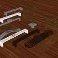 Various Classic And Modern Metal Furniture Handles With Decorative Patterns And Designs