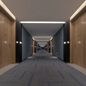 Hotel aisle Hotel Passage 3d model