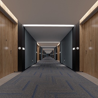 Hotel aisle Hotel Passage 3d model