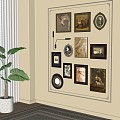 Modern French Hanging Painting 3d model