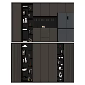 Modern Wine Cabinet With Sleek Design And Storage Shelves For Home Bar