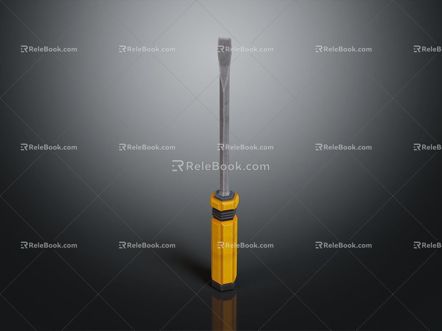 Screwdriver flat screwdriver Phillips screwdriver screwdriver screwdriver tool hardware tool processing tool 3d model