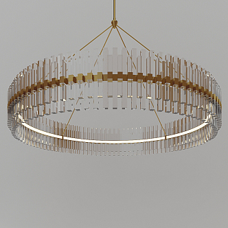 Modern crystal chandelier 3d model