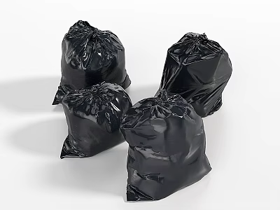 Modern Garbage Bag Plastic Bag 3d model Modern Garbage Bag Plastic Bag 3d model