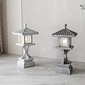 New Chinese Courtyard Floor Lamp 3d model