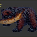 Modern Sculpture Big Bear Little Bear Bear Sculpture 3d model