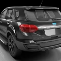 Black Ford SUV Car With Shiny Body And Wheels