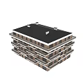 Modern Multi Story Residential Building Featuring Balconies Black Railings and Light Exterior Design
