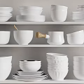 Modern Tableware Combination 3d model