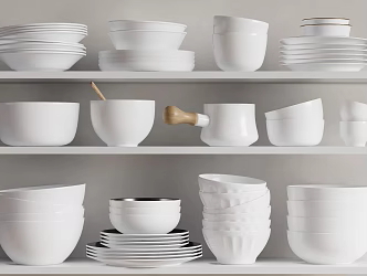 Modern Tableware Combination 3d model