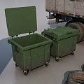 Diverse Range of Industrial Equipment Including Trash Bins Trailers Barriers Cones And Parts