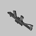 Colorful Toy Gun With Modern Scope And Multicolor Vibrant Design Details