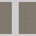 Minimalist Modern Hinged Doors Design With Sleek Handle For Home Interior Decoration