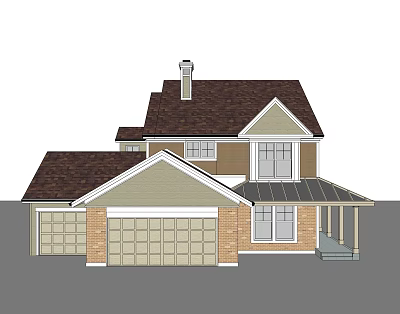 Jianou single-family villa foreign villa building 3d model Jianou single-family villa foreign villa building 3d model