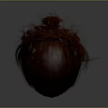 Game And Movie Character Hairstyle Design With Brown Ombre Hair And Intricate Braided Patterns
