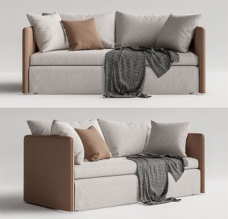 Modern double sofa 3d model