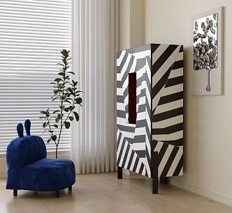 Modern Side Cabinet Entrance Cabinet Low Cabinet 3d model