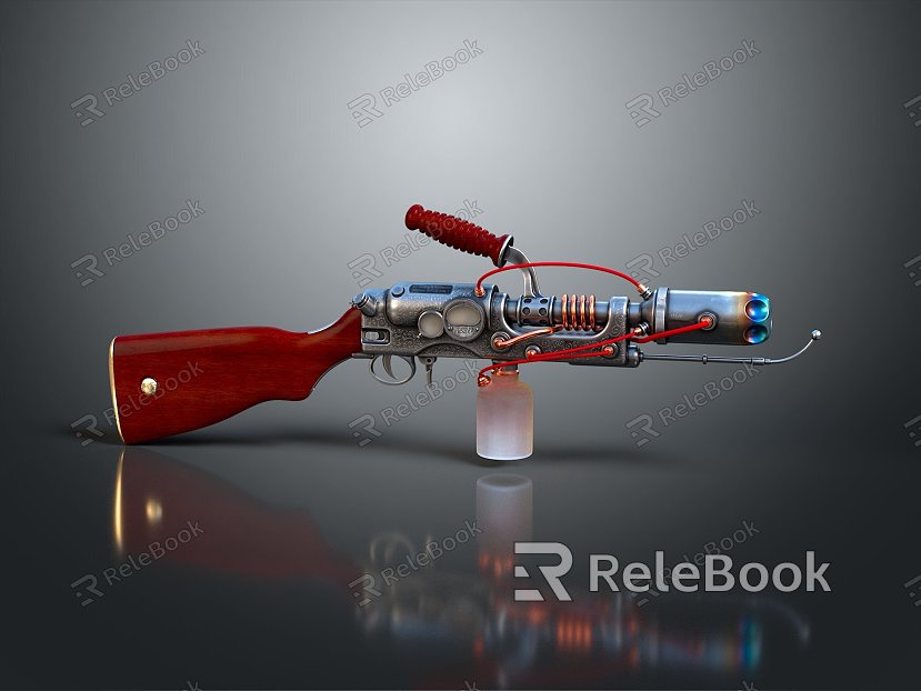 Flame Thrower Flame Gun Homemade Weapon Flamethrower Flame Gun Modern Weapon Hot Weapon Hot Weapon model