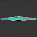 Glowing Green Sword 3D Model With Ornate Details And Stand Base