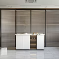Modern Kitchen Interior Design With Wooden Cabinets Marble Countertops And Appliances