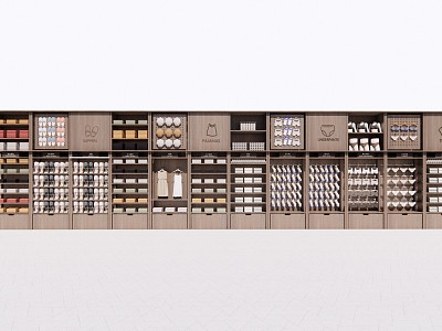 modern container supermarket shelf model